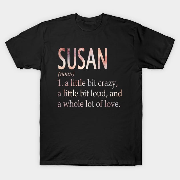 Susan Girl Name Definition T-Shirt by ThanhNga